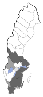 Distribution map - Leucoptera lustratella