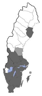 Distribution map - Lithosia quadra