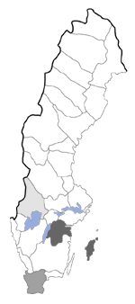 Distribution map - Lopinga achine