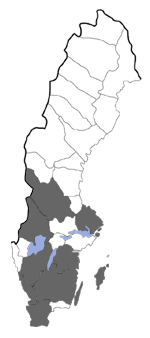 Distribution map - Nemophora cupriacella