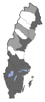 Distribution map - Niditinea fuscella