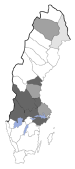 Distribution map - Nola karelica