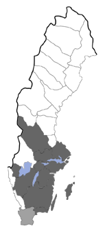 Distribution map - Pammene spiniana
