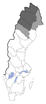 Distribution map - Pararctia lapponica