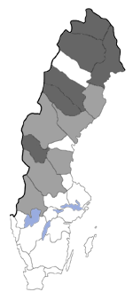 Distribution map - Paraswammerdamia lapponica