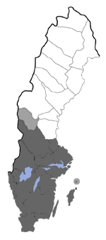 Distribution map - Phycita roborella