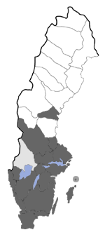 Distribution map - Psoricoptera gibbosella