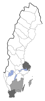 Distribution map - Scopula ornata