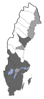 Distribution map - Scythris limbella