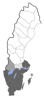 Distribution map - Scythropia crataegella