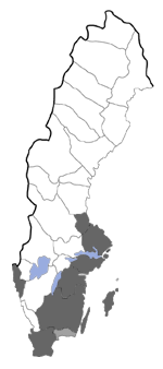 Distribution map - Sorhagenia lophyrella