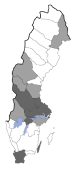 Distribution map - Spaelotis suecica