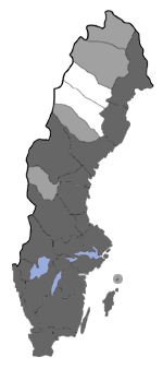 Distribution map - Tethea or