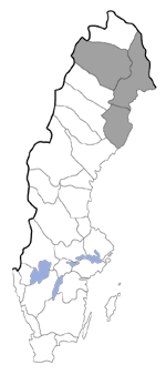 Distribution map - Tinea bothniella