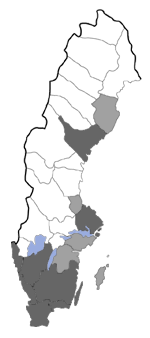 Distribution map - Tinea columbariella