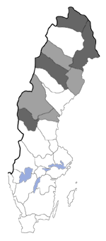 Distribution map - Xestia distensa