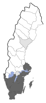Distribution map - Yponomeuta rorrellus