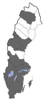 Distribution map - Ypsolopha nemorella