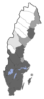 Distribution map - Ypsolopha vittella